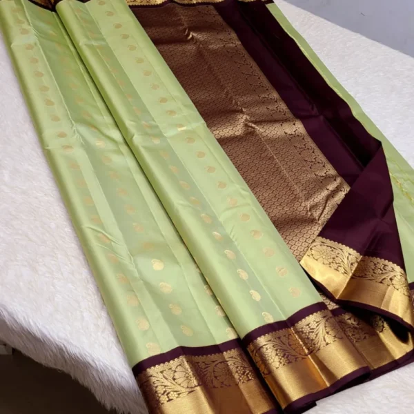 Kanchipuram 100% Pure Unique Korvai Pattern Traditional Silk Sarees - CANDY SAREES