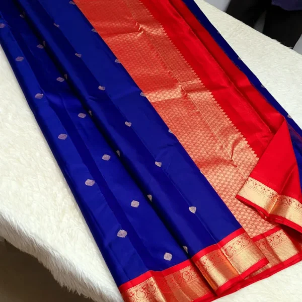 Kanchipuram 100% Pure Unique Korvai Pattern Traditional Silk Sarees - CANDY SAREES