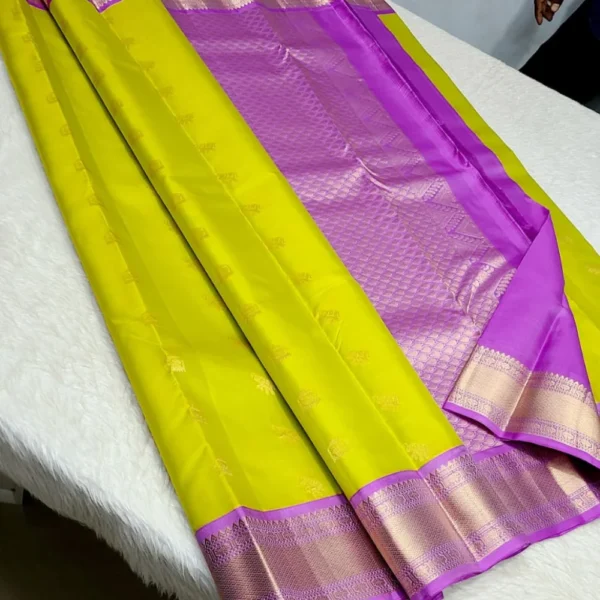 Kanchipuram 100% Pure Unique Korvai Pattern Traditional Silk Sarees - CANDY SAREES