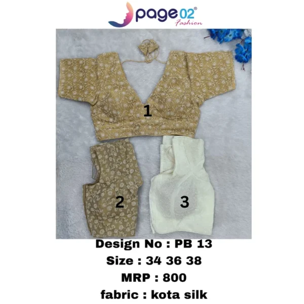 KOTA SILK PADDED BLOUSE - PAGE02