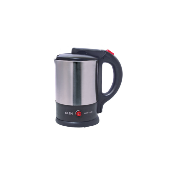 Multi Function Electric Kettle Tea Maker, 1.5 Litre with 360? Rotational Base 1500W - Silver and Black (9014) - GLEN