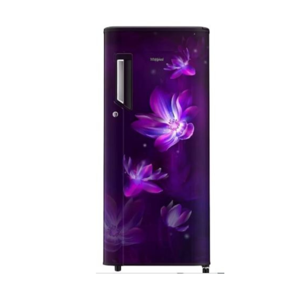 Whirlpool 192 L Direct Cool Single Door 3 Star Refrigerator (Purple Flower Rain, 215 IMPC ROY 3S Purple Flower Rain)72541