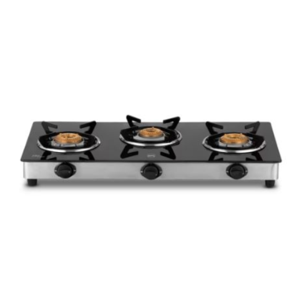 BPL FUSION 3Burner GlassTop Gas Stove (BGSSSF230B)