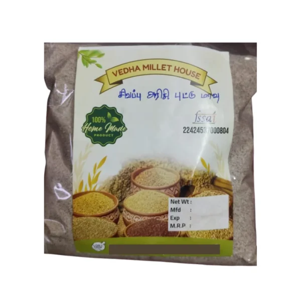 SIVAPPU ARISI PUTTU MAAVU - VEDHA MILLET