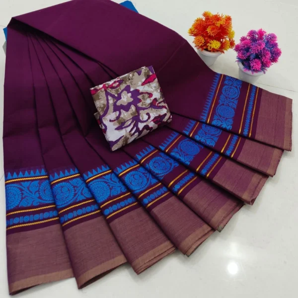 Kanchi Handloom Cotton Sarees BSKHCS00012