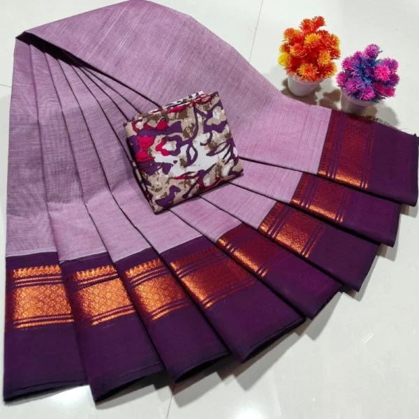 Kanchi Handloom Cotton Sarees BSKHCS00018