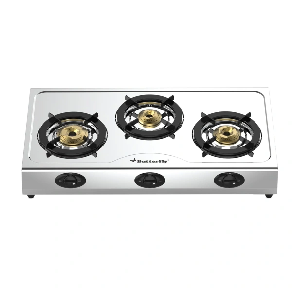 BUTTERFLY GAS STOVE BOLT 3B - SS 3 BURNER