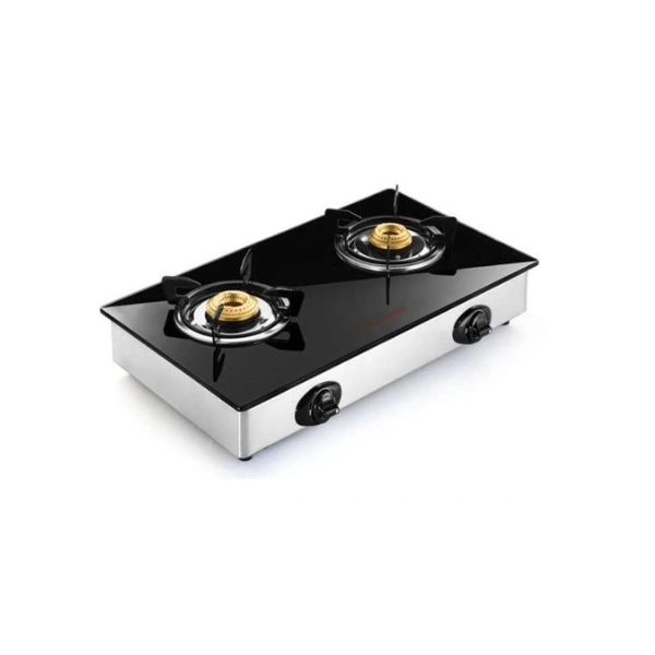 GREEN GOLD GLASS TOP GAS STOVE 2b