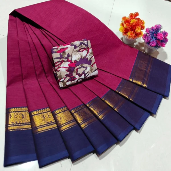 Kanchi Handloom Cotton Sarees - BS SILKS