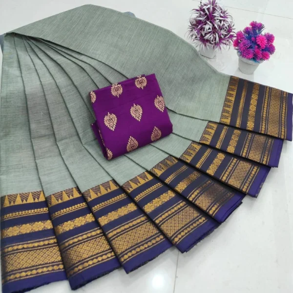 Kanchi Handloom Cotton Sarees - BS SILKS