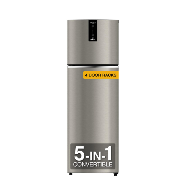 Whirlpool 327 L 2 Star IntelliFresh Convertible Inverter Frost Free Double Door Refrigerator (IFPRO INV CNV 375 ILLUSIA STEEL(2S)-TL)21688