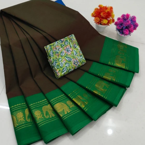 Kanchi Handloom Cotton Sarees - BS SILKS