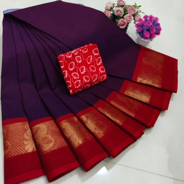 Kanchi Handloom Cotton Sarees - BS SILKS
