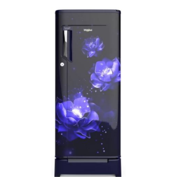 Whirlpool 192 L Direct Cool Single Door 4 Star Refrigerator with Base Drawer with Laminar Airflow(Blue, 215 MAGIC COOL ROY 4S Inv BLUE ABYSS-Z)72544