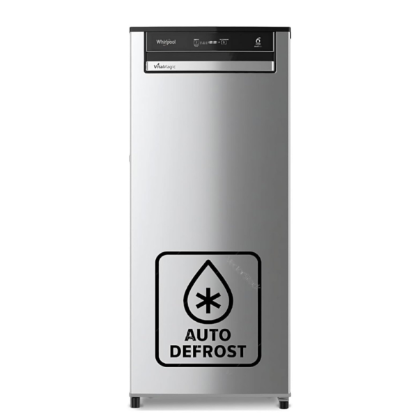 Whirlpool 192 L 3 Star Vitamagic Pro Direct-Cool Single Door Refrigerator with Auto Defrost & UI Panel(215 VMPRO PRM 3S ALPHA STEEL-Z)73131
