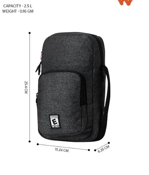 WILDCRAFT SOUL CROSSBODY : TWILL : BLACK