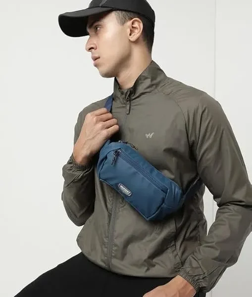 WILDCRAFT TRAVEL FANNY PACKS_M : BLACK, BLUE & GREY