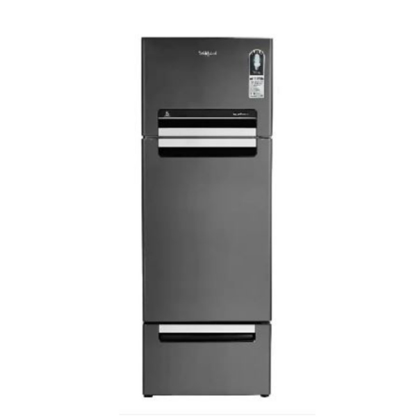 Whirlpool 260 L Frost Free Triple Door Refrigerator (FP 283D PROTTON ROY STEEL ONYX (N))21146