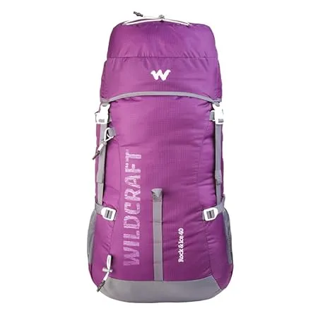 Wildcraft Rucksack for Trekking Rock & Ice 40 (Purple)