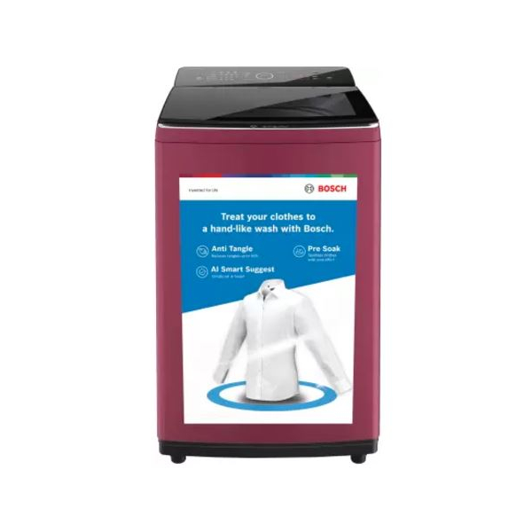 BOSCH TOP LOAD WASHING MACHINE 8.0KG WOE802I7IN (MAROON)