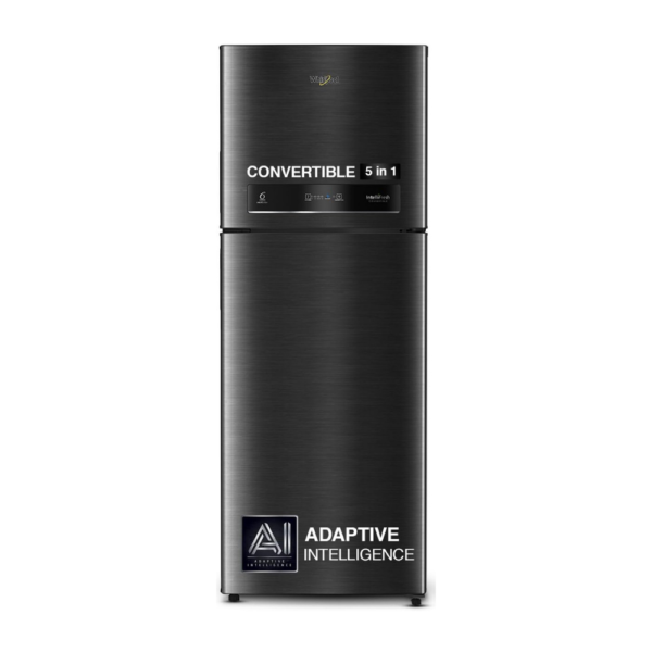 Whirlpool 411L 2 Star IntelliFresh Convertible Inverter Frost Free Double Door Refrigerator (IF INV CNV 455 Steel Onyx (2S)-Z)21857