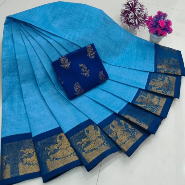 Kanchi Handloom Cotton Sarees - BS SILKS