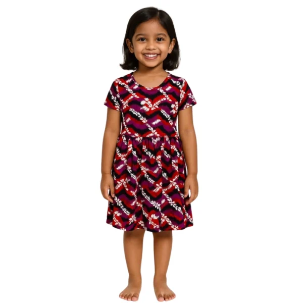AOP SLEEVE FROCK - BHARATHI DEVI GARNMENTS