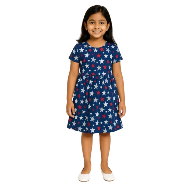 AOP SLEEVE FROCK - BHARATHI DEVI GARNMENTS