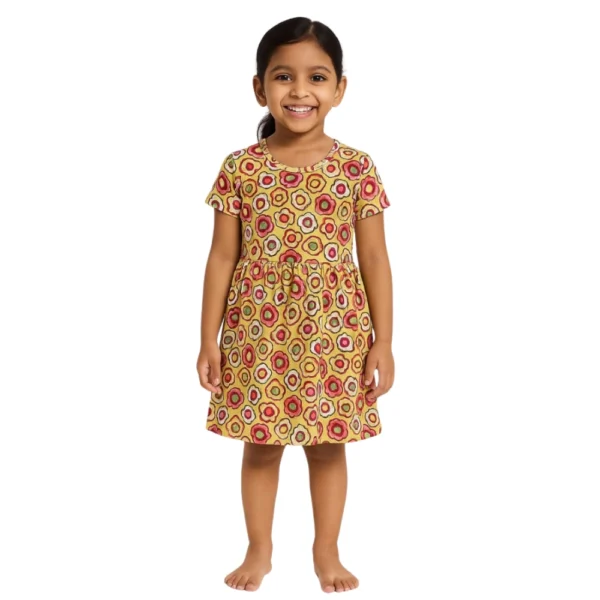 AOP SLEEVE FROCK - BHARATHI DEVI GARNMENTS