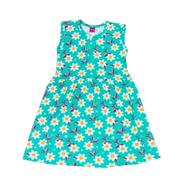 AOP SLEEVE LESS FROCK - BHARATHI DEVI GARNMENTS