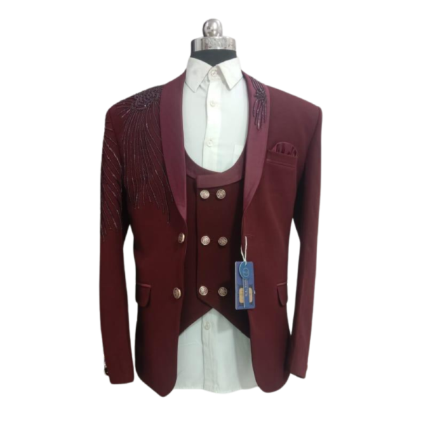 COAT SUIT EMBROIDERY AARI SIZE-36 - KING MAN COAT