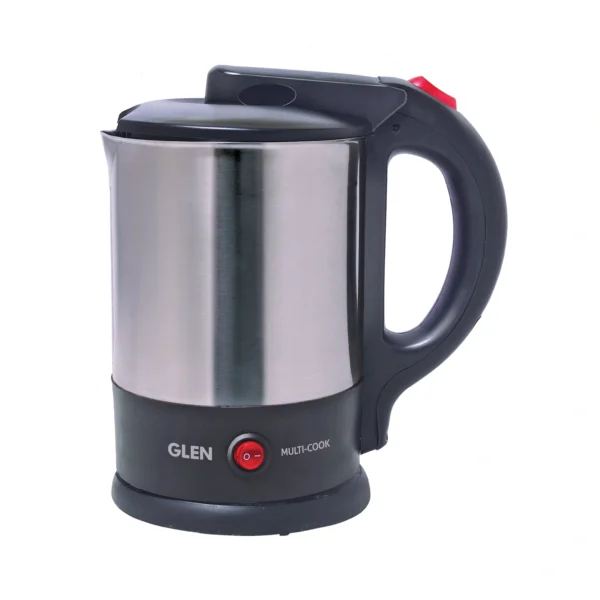 Multi Function Electric Kettle Tea Maker, 1.5 Litre with 360? Rotational Base 1500W - Silver and Black (9014)-GLEN