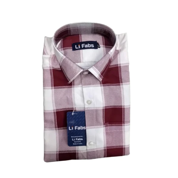 CHECKED SHIRT FULL HAND SIZE 42 - LI FABS