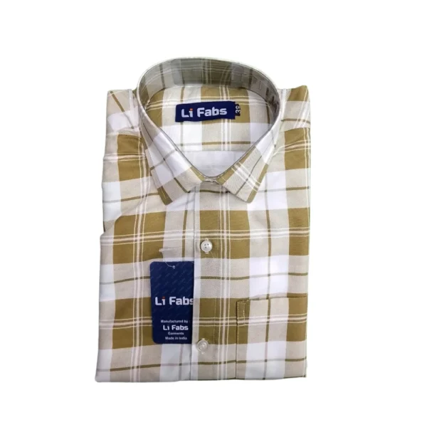 CHECKED SHIRT FULL HAND-SIZE 38 - LI FABS