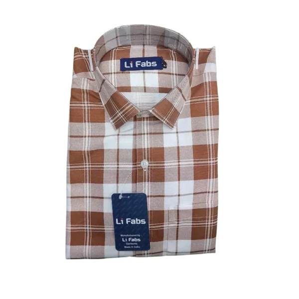 CHECKED SHIRT FULL HAND-SIZE 38 - LI FABS