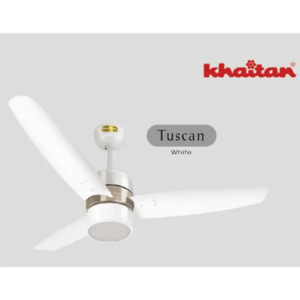KHAITAN CELLING FAN TUSCAN BLDC 5 STAR (MATT WHITE) WITH REMOTE