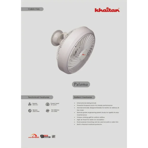 KHAITAN CABIN FAN PALOMA