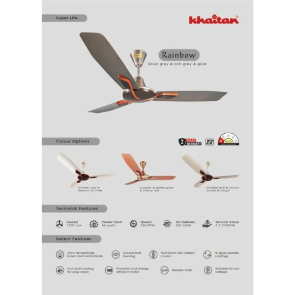 KHAITAN CELLING FAN RAINBOW 1 STAR