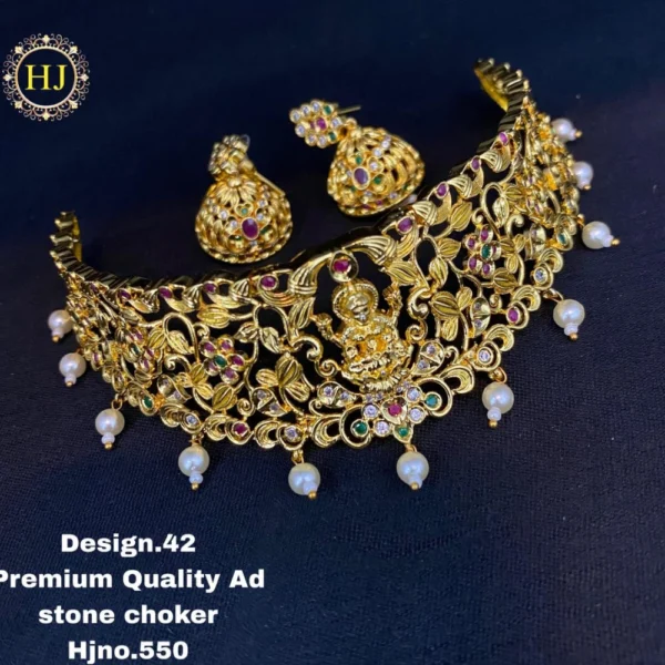 Premium AD stone choker - HIRAL JEWELLERY