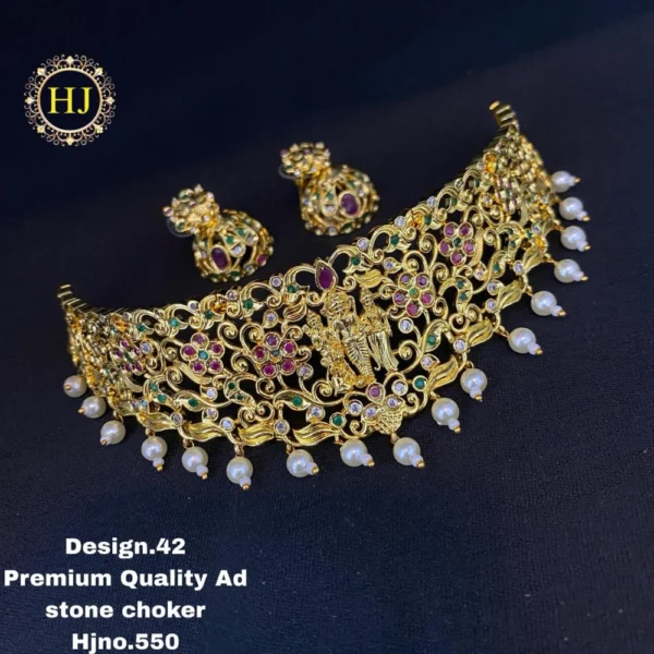 Premium AD stone choker - HIRAL JEWELLERY
