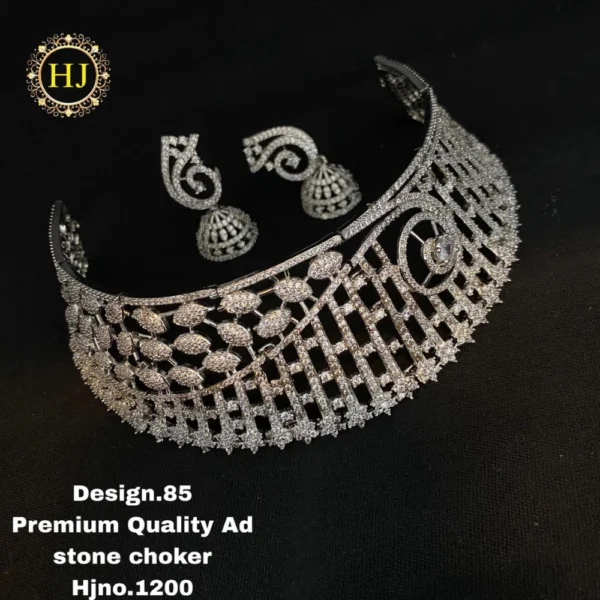 Premium AD stone choker - HIRAL JEWELLERY