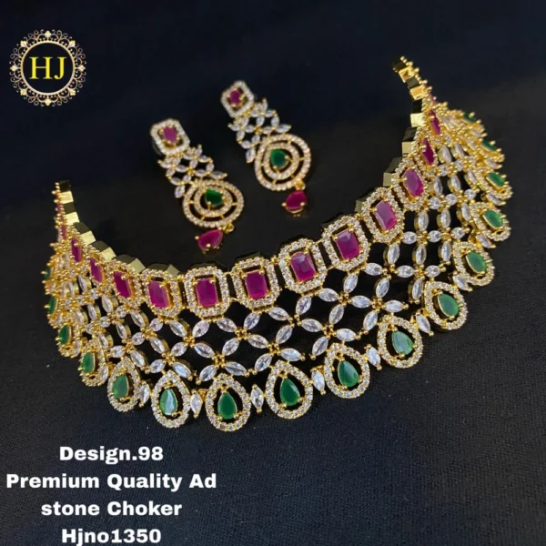 Premium AD stone choker - HIRAL JEWELLERY