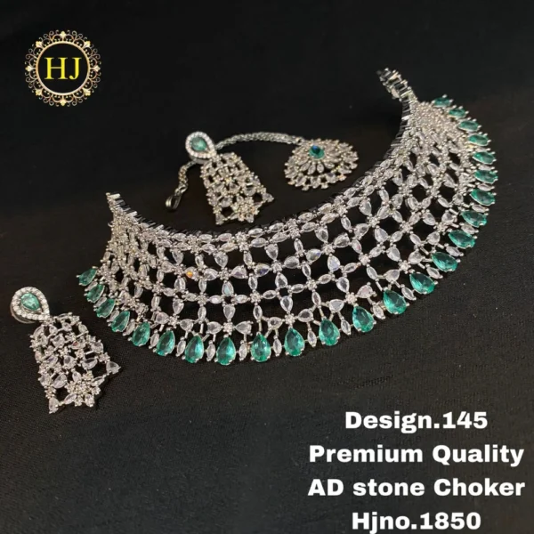 Premium AD stone choker - HIRAL JEWELLERY