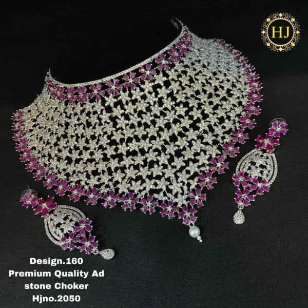 Premium AD stone choker - HIRAL JEWELLERY
