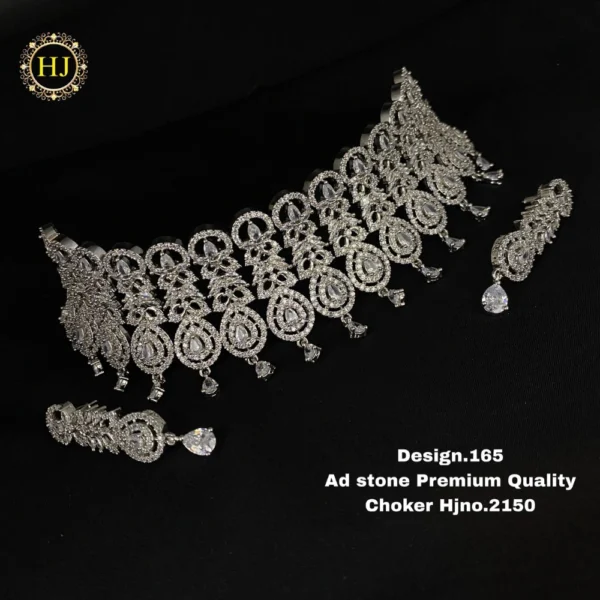 Premium AD stone choker - HIRAL JEWELLERY