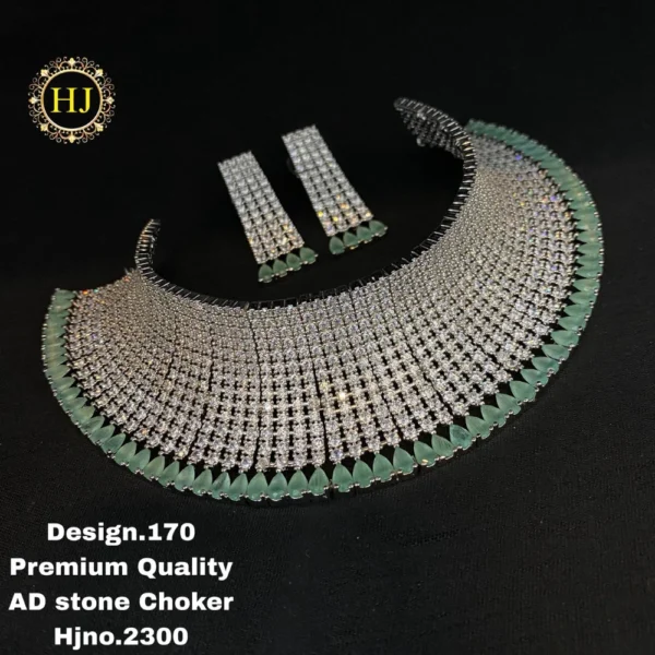Premium AD stone choker - HIRAL JEWELLERY