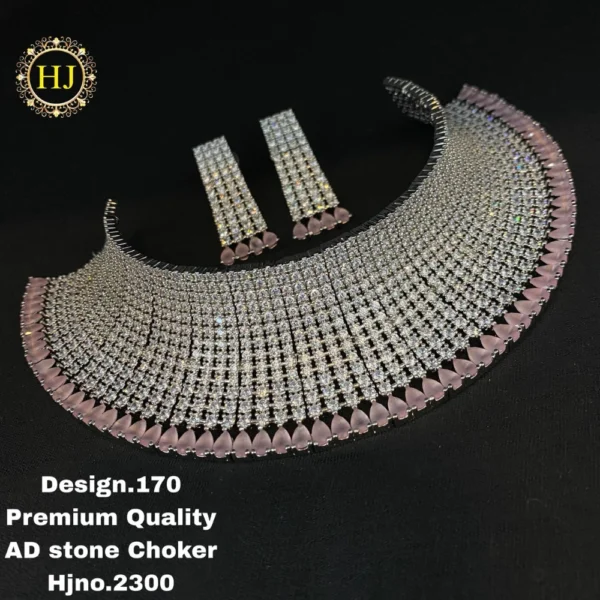 Premium AD stone choker - HIRAL JEWELLERY