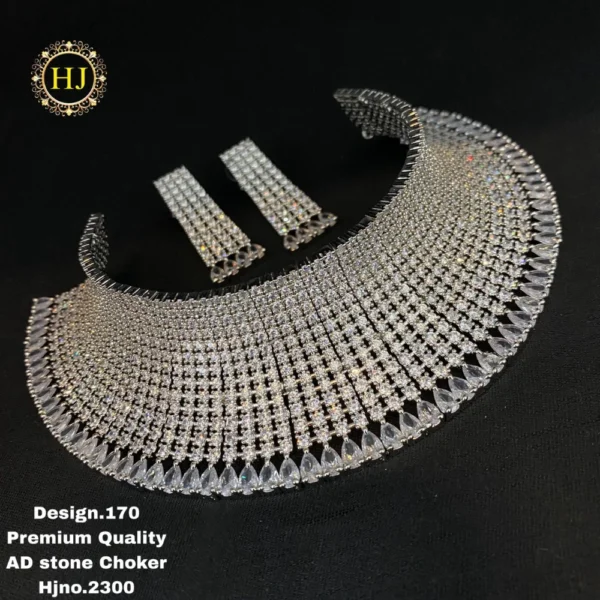 Premium AD stone choker - HIRAL JEWELLERY