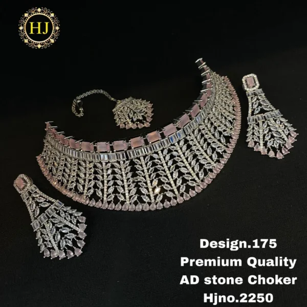 Premium AD stone choker - HIRAL JEWELLERY