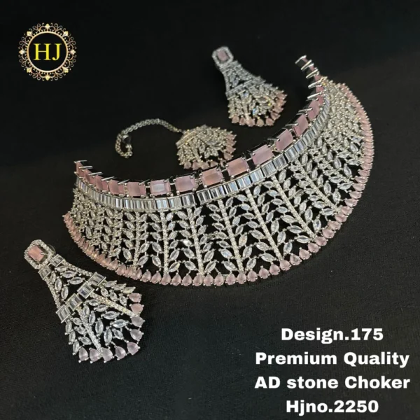 Premium AD stone choker - HIRAL JEWELLERY
